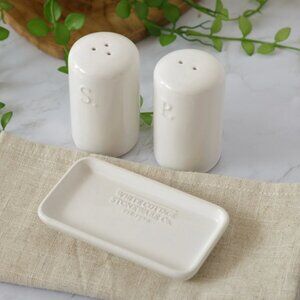 White Cottage Salt & Pepper Shaker Set